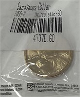 UNCIRCULATED - 2000-P Sacagawea Golden Dollar Coin