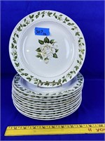 12pc Hall rimmed soup bowls
