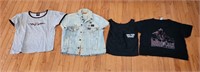 VINTAGE HARLEY-DAVIDSON DENIM JACKET & SHIRTS