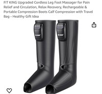 FIT KING Upgraded Cordless Leg Foot Massager