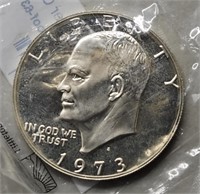 1973-S Eisenhower Dollar Proof-63, 40% Silver