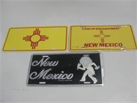 Three New Mexico Vanity Plates