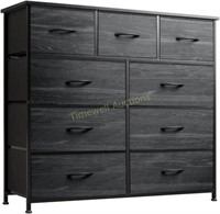 Dresser Storage Tower - 9 Drawers  Black