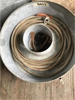 Metal Rope Can & Nylon Lariat