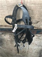 Set of Pony Leather Driving Bridles c/w Bits