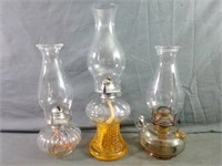 Great Assortment of Vintage Oil Lamps Measure