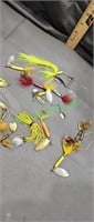 Lures fishing hooks rooster tail