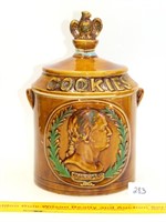 Vintage George Washington cookie jar w/eagle top,