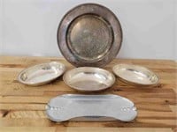 5pc Grouping of Silver Plate
