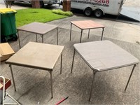 4- folding tables
