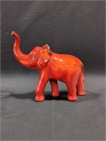 Blue Mountain Pottery?? red collection elephant?