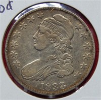 1833 Bust Silver Half Dollar