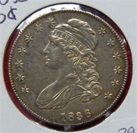 1836 Bust Silver Half Dollar