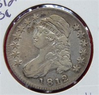 1812 Bust Silver Half Dollar
