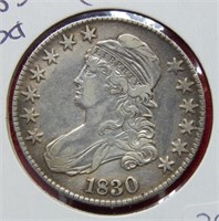 1830 Bust Silver Half Dollar - Large O