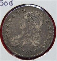 1817 Bust Silver Half Dollar