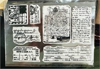 New- Document Rubber Stamps