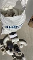 Large bag of 2” pvc connectors, elbows, drain