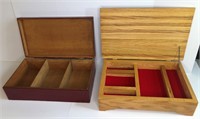 2 Wooden Divider Boxes