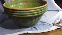 Vintage Green stoneware bowl/crockery