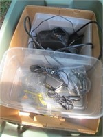 BOX FULL OF MISC. CHARGERS