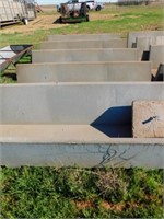 Concrete J feed bunks