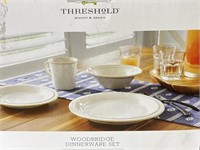 Threshold Woodbridge Dinnerware Stoneware set