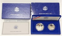1986 U.S. Mint Liberty 2-Coin Proof Set