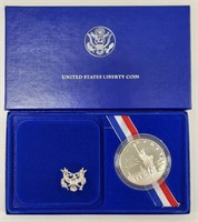 1986 Statue Of Liberty Proof Silver Dollar