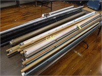 9pc 4-Projector Screens, 5-Roll Up World Maps