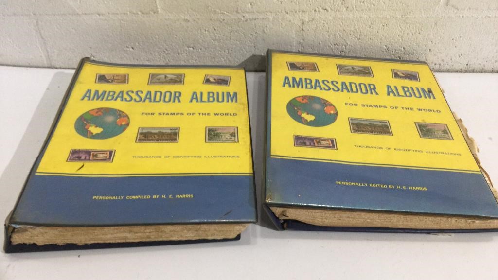 2 Ambassador Albums w/ Stamps T14A