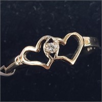 $550 10K  1.4G Natural Diamond 0.02Ct  Ring