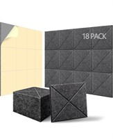 NEW $43 (12") 18-Pack Acoustic Panels