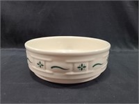 Longaberger 6 Inch Bowl Green