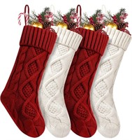 4 Pack Christmas Stockings 18 Inches Large Size