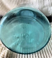 #13 Blue Quart Jar