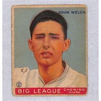 1933 Goudey John Welch Rookie Vg/ex