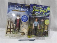 Van Gogh & Davinci Action Figures