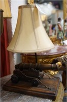 Cannon Brass Lamp