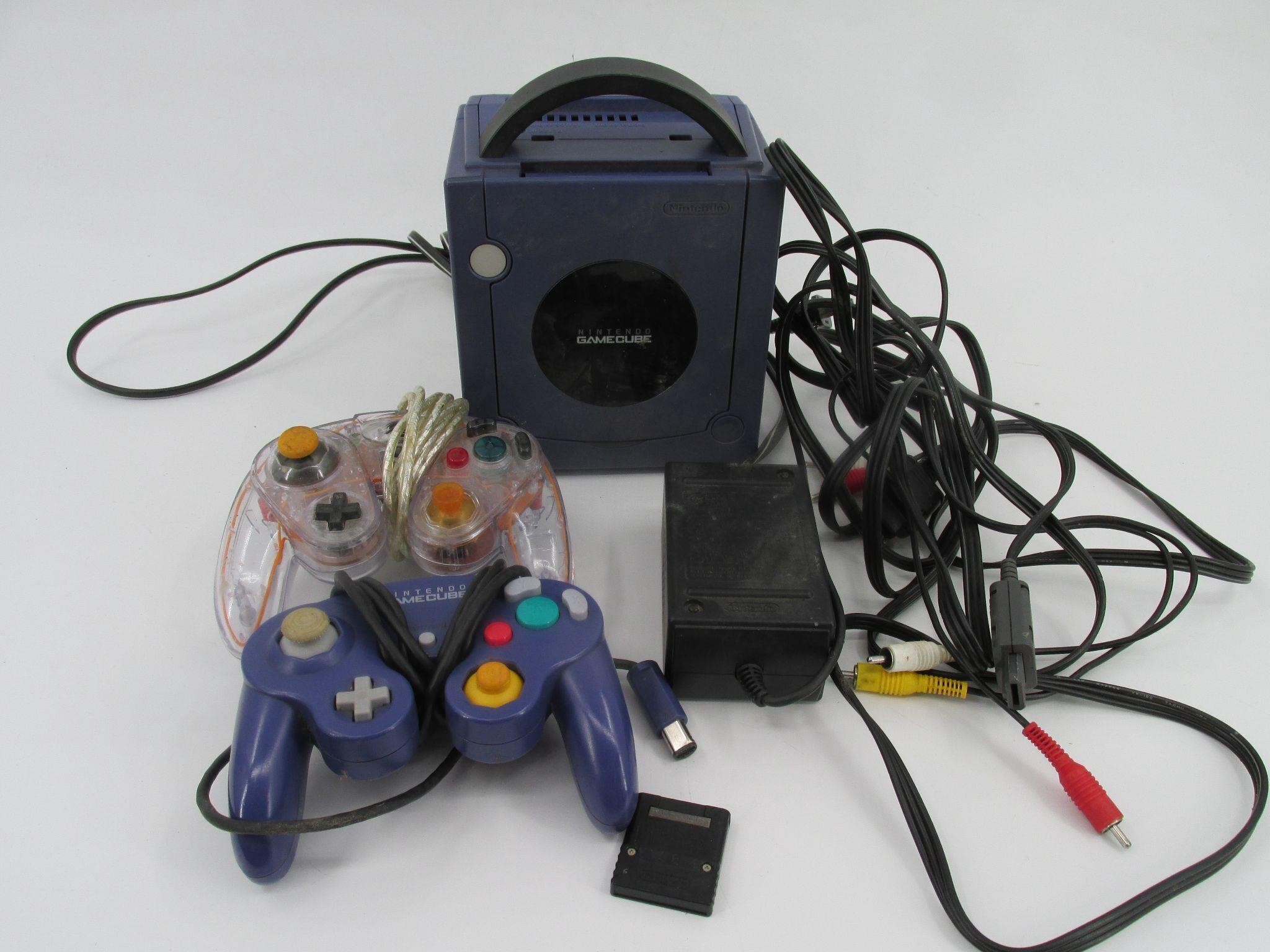 Nintendo Gamecube Purple Untested Powers on