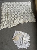 Knitted Blanket, Doilies