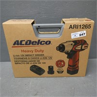 AcDelco 12v Impact Driver Drill