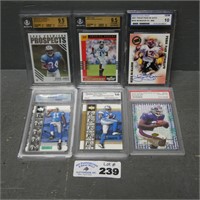 Lot of Graded Football Cards - Ron Dayne