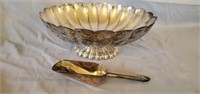 Reed & Barton Silverplated Serving Bowl & Scoop