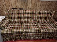 Vintage sleeper sofa 73x36x35, chair 31x31x21 and