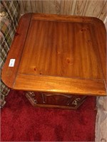 2 vintage coffee tables, one 25x25x23, one
