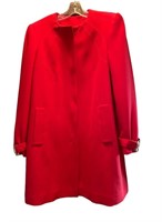 Roberto Cavalli Class Gold Elements Red Women Coat