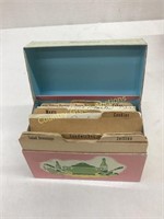 Personal Recipe Box with Handwritten recipes