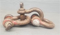 (3) USA + Crosby 3/4" Shackles