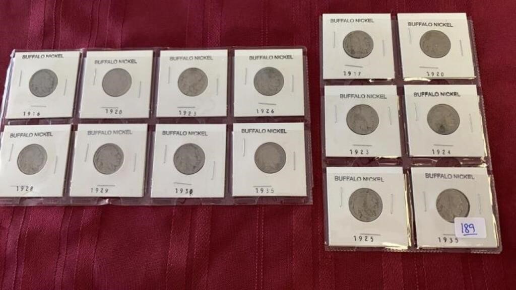 14 BUFFALO NICKELS